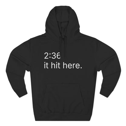 236 - it hit here. hoodie